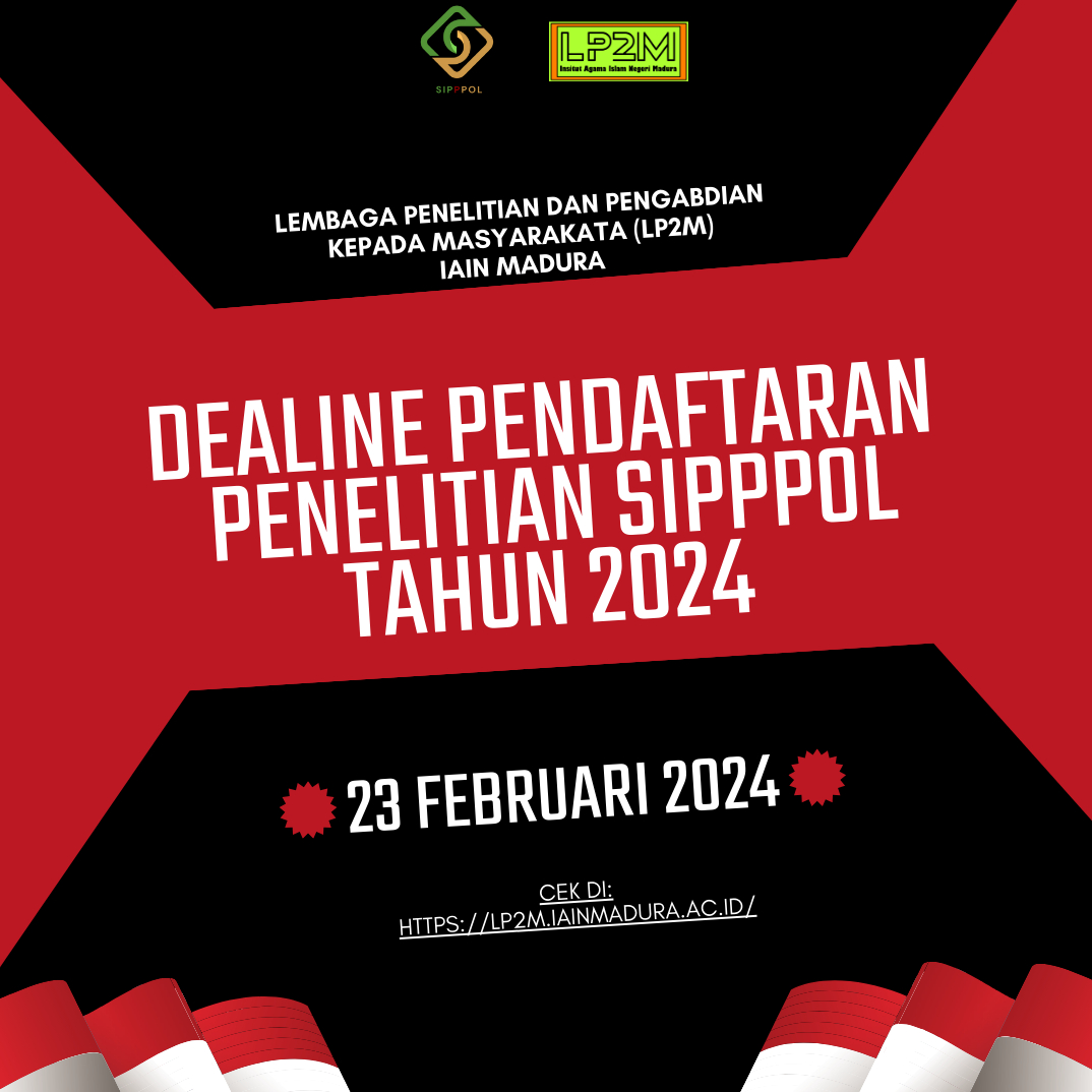 pendaftaran Penelitian SATKER IAIN Madura Berbasis Aplikasi SIPPPOL tahun anggaran 2024