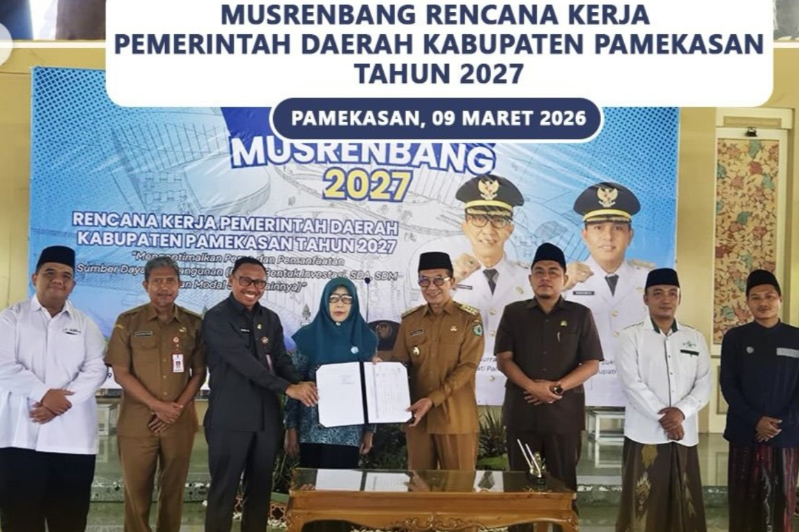 Ketua LPPM UIN Madura Mewakili Rektor di Penandatanganan Musrenbang RKPD Pamekasan 2027.
