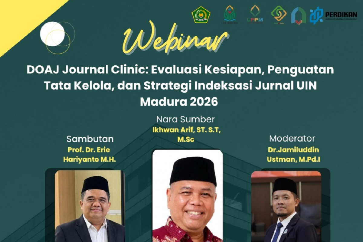 Mewujudkan Jurnal Kredibel Terbuka, LPPM UIN Madura Menggelar Webinar DOAJ Clinic